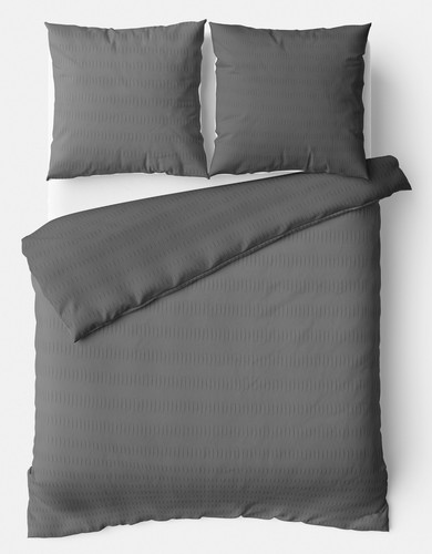 Bettwäsche seersucker set uni - set,