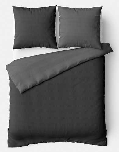 Bettwäsche seersucker set uni - seersucker,