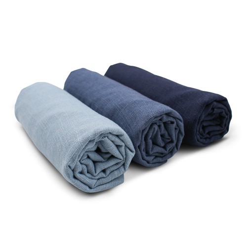 Leinenstoff washed 3er set uni - leinenstoff,